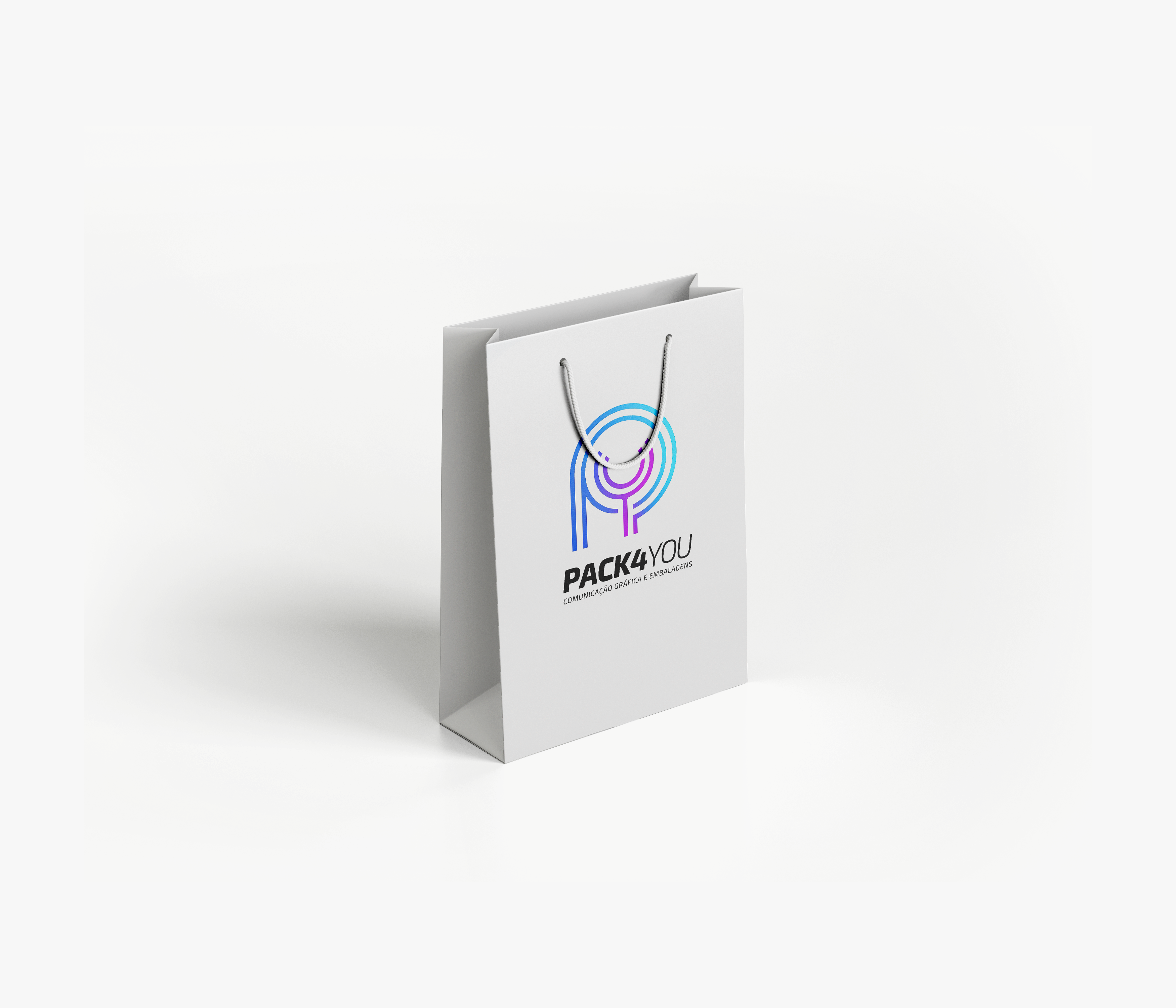 Sacola vertical de papel